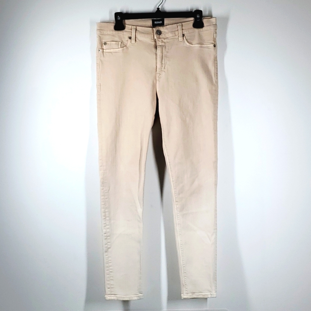 HUDSON Nico Midrise Ankle Supmer Skinny Jeggings 32 Cream NWOT Womens - Picture 12 of 14